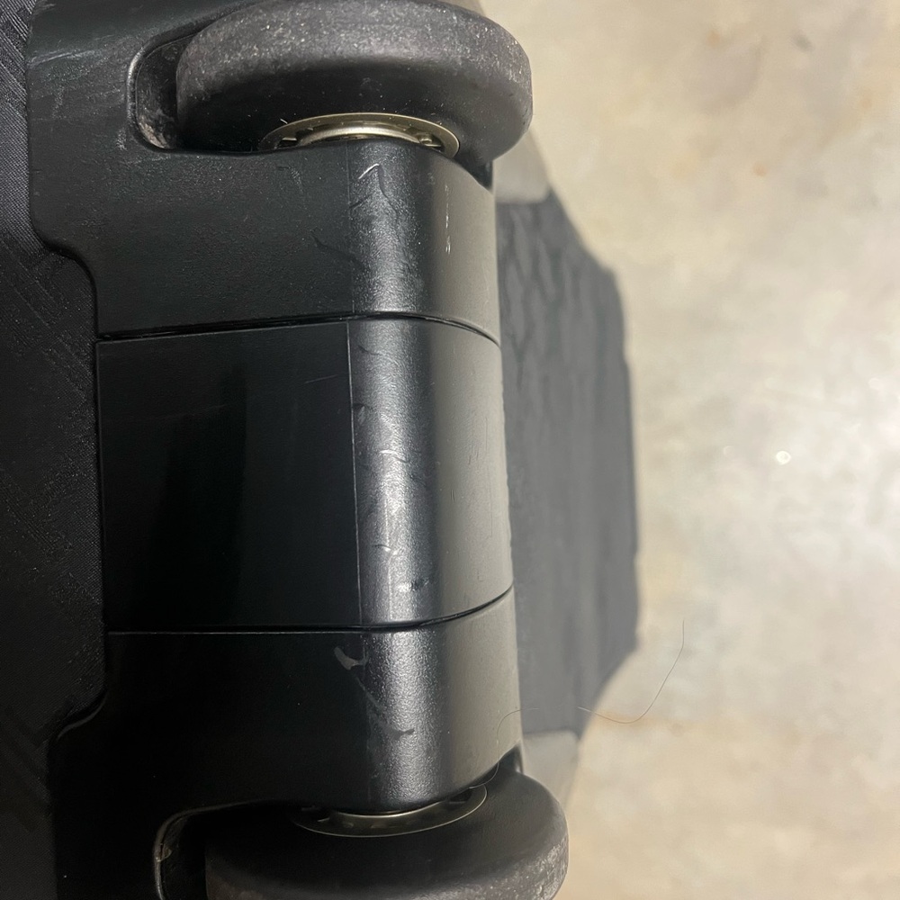 Tumi Black Patterned Overnight With Roller Wheels - image 8